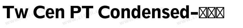 Tw Cen PT Condensed字体转换